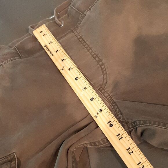 Divided Olive Green Cargo Pants with Drawstring Waist - Picture 10 of 14